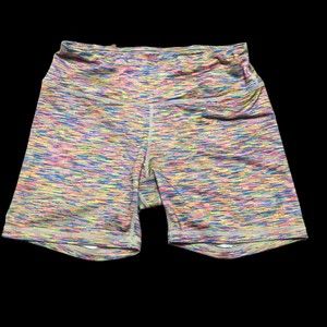 Vintage Reebok Biker Shorts, Running, Hiking, Yoga, Cozmic Space Print SZ S